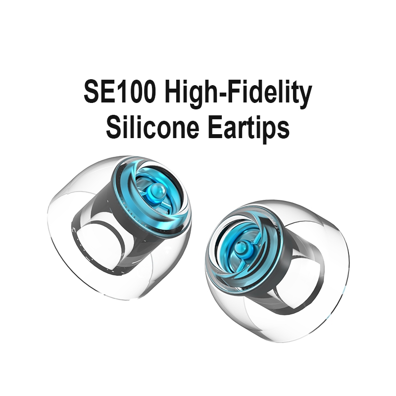 Màu Mới Shanling SE100 Đầu Tai Hợp Kim Silicon Cho IEM HiFi Nút Tai Bộ Chia Kim Loại Tích Hợp Giảm H