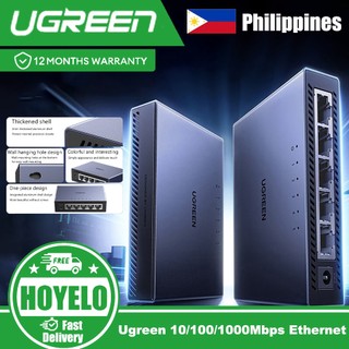 UGREEN5-Port 10 / 100 / 1000Mbps Công tắc Ethernet RJ45 Công tắc mạng không được quản lý nhiều Gigabit