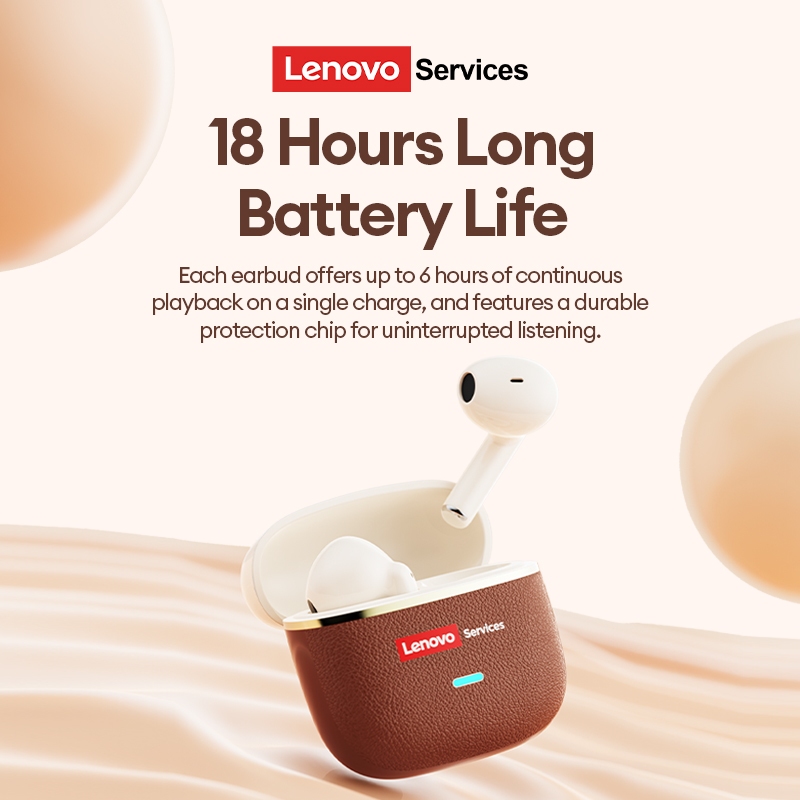 Tai nghe Bluetooth Lenovo LE231 TWS Chất lượng âm thanh HIFI Hiệu ứng âm thanh lập thể Độ trễ siêu thấp Khử tiếng ồn Độ phân giải cao Chống nước và chống bụi Bluetooth6.0 | BigBuy360 - bigbuy360.vn