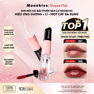  Son môi hai đầu Mooekiss một sản phẩm đa chức năng với cả lớp nền lì và bóng 