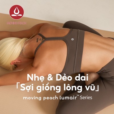 MOVING PEACH Áo ngực thể thao nữ Y-strap thiết kế lưng Yoga Top Comfort Nhanh khô Áo ngực có thể tháo rời Cốc tập thể dục Khiêu vũ Trang phục hàng ngày HBL2 (mới)