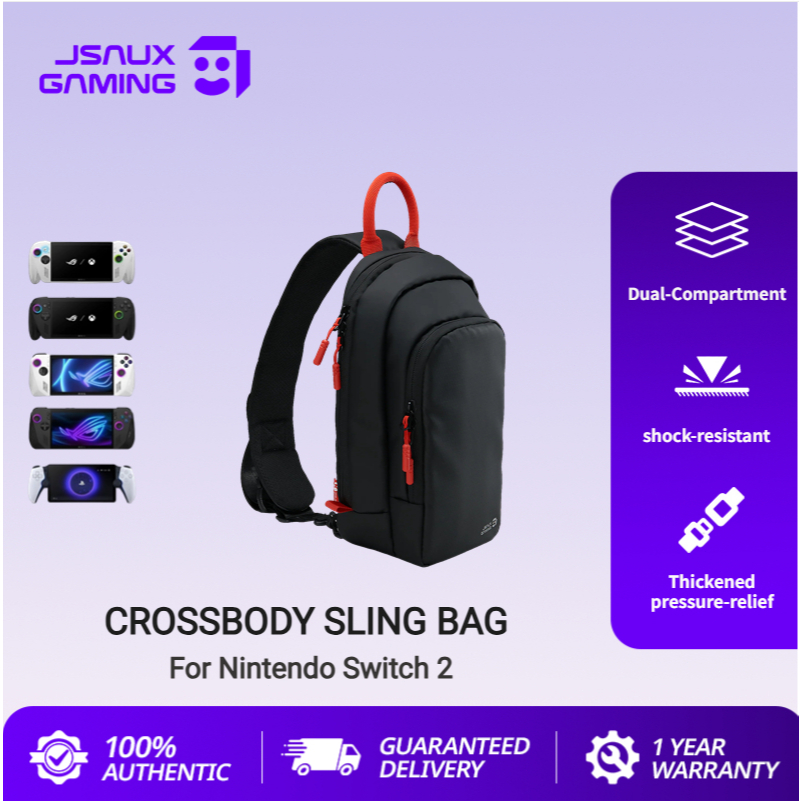 JSAUX Túi đeo chéo cho Switch 2 Túi đeo chéo cho Switch 2, Switch, Switch Lite, Switch OLED, Steam D