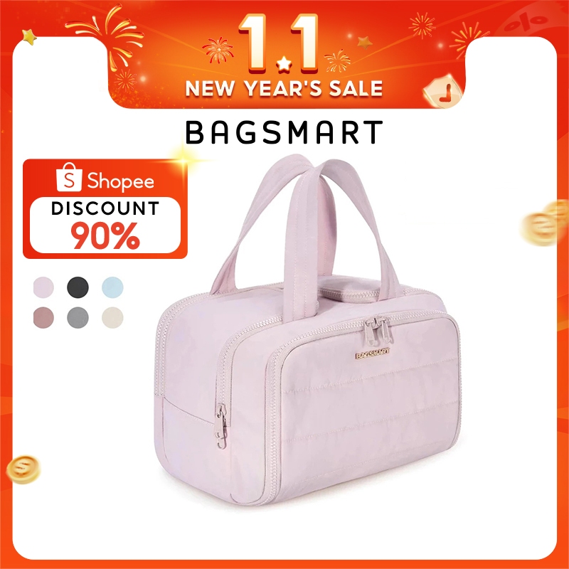 BAGSMART Túi đựng đồ vệ sinh cá nhân chống thấm nước túi washbag Túi đựng đồ trang điểm nhẹ set