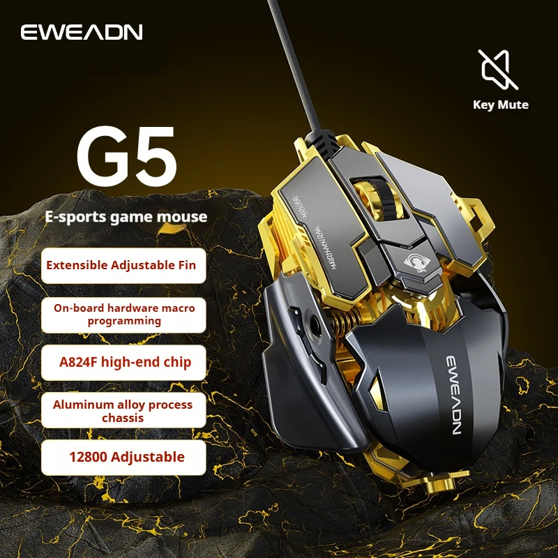 Chuột Chơi Game mk500 12800 dpi Có Đèn led Nền rgb Chuyên Dụng Cho pc laptop