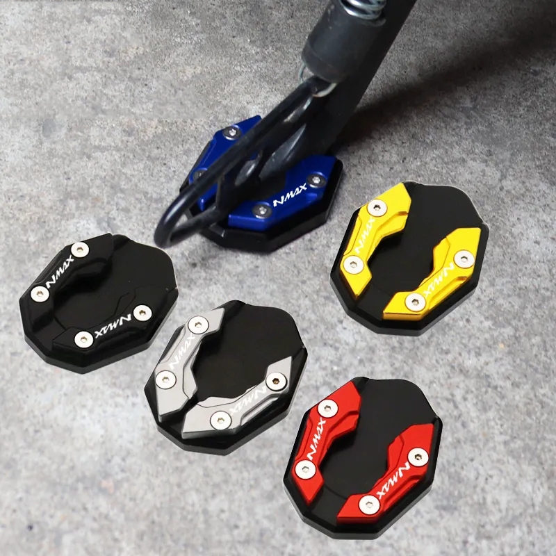 1 Chiếc Bên Đứng Giày Chân Đế Bằng CNC Sửa Đổi Nối Dài Chân Đế Miếng Lót Cho Nmax V3 V2 V1 V2.1 NMAX