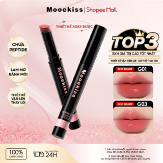  Son Thạch Mooekiss Thêm Tinh Chất Dipeptide Kép Dưỡng Ẩm Giảm Khô Lộ Vân Môi Lên Màu Tự Nhiên Chỉ Trôi Dưỡng Không Trôi Màu Phù Hợp Cho Học Sinh Sinh Viên Và Người Đi Làm 2.2g 