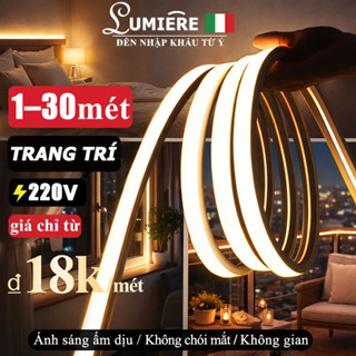  LUMIERE Dây Đèn LED Neon +COB Đèn dây trang trí 220V – IP67 Chống Nước– Ánh Sáng Viền Mịn–Trang Trí Phòng Ngủ Nhà 