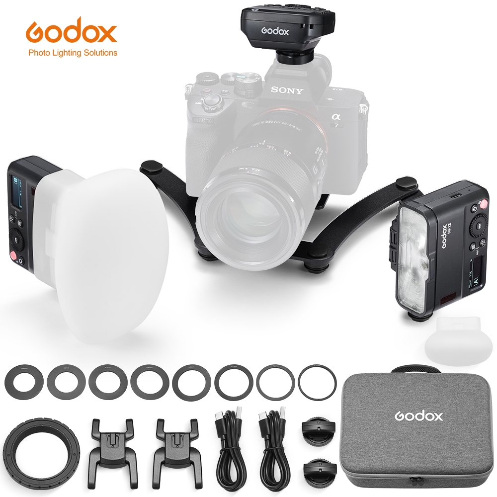 Godox MF12-DK1 MF12 Hệ thống đèn flash nha khoa TTL Flash 2.4 GHz Điều khiển không dây Đèn tốc độ