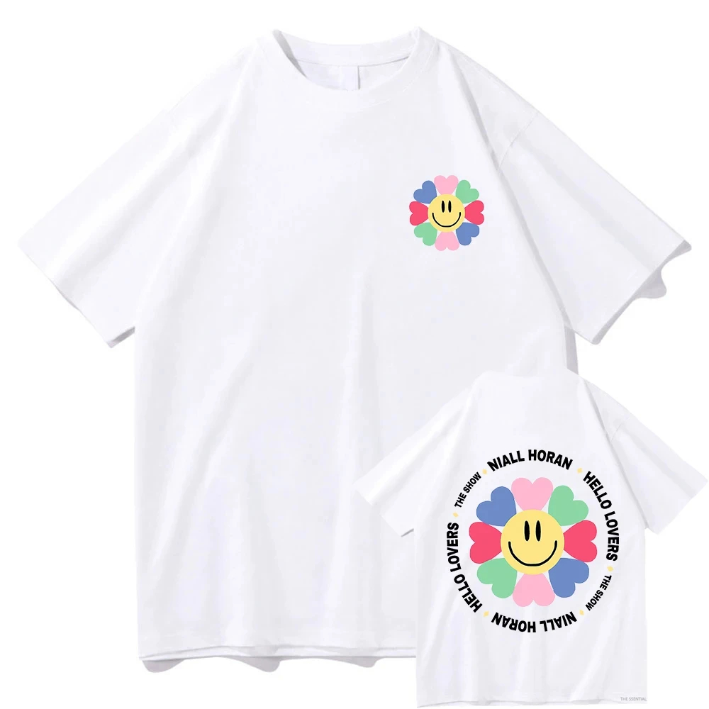 Hello Lovers Niall Horan The Show 2024 - Áo Sơ Mi Retro Nữ & Áo Thun Unisex Cotton, Phù Hợp Dạo Phố