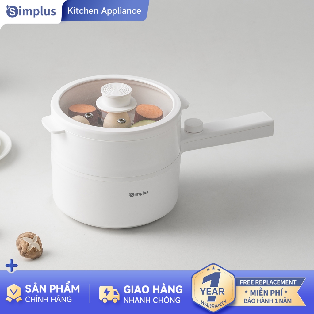 Nồi cơm điện đa năng Simplus 2L   Chống dính  Thích hợp cho 2-4 người Hai mức nhiệt tùy chỉnh  Nồi l