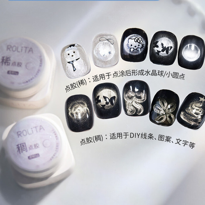 ROLITA Sơn Móng Tay Gel Leoli Geng Thu Đông Mới 3D Nổi Mắt Mèo Hai Lớp 3D Phân Cực Khỏa Thân Aurora 