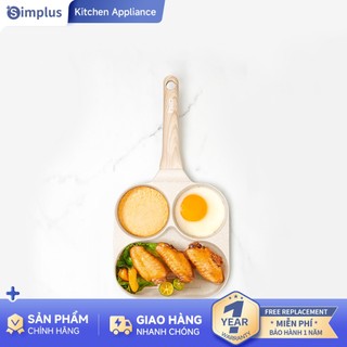  Simplus×INSSA  BH 1 Năm  Chảo ăn sáng 3 trong 1 Chảo rán đa năng Chảo chống dính GUOJ028 