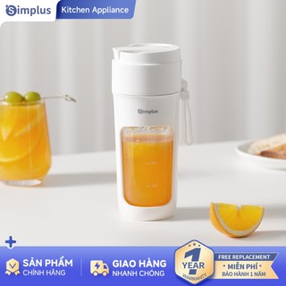  Máy ép trái cây Simplus – Cốc ép không dây tiện lợi mang theo dung tích 340mL đa năng lưỡi dao 10 cánh dùng cho trái cây và rau củ ZZJH008 