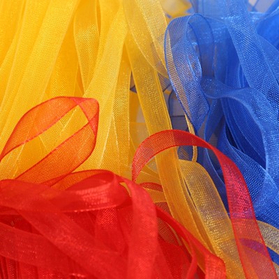 Beadia 20 Yards 6mm Organza Ruy Băng Cho Tiệc Cưới Trang Trí Thủ Công Quà Tặng Gói Tóc Nơ DIY Ruy Băng