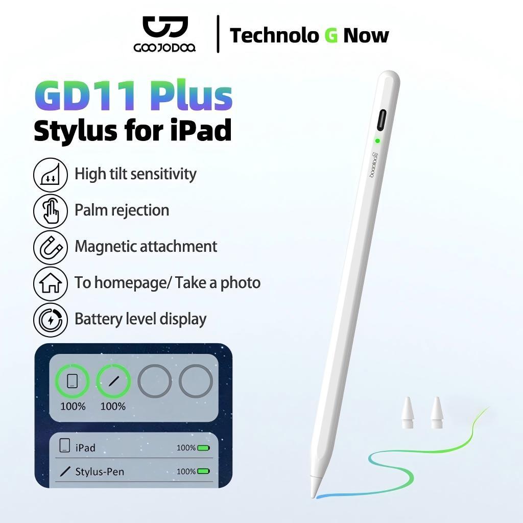 GOOJODOQ Bút cảm ứng GD11 Plus thích hợp cho bút cảm ứng ipad ipad 9th gen 8th 7th 6th air 4 5 pro 1