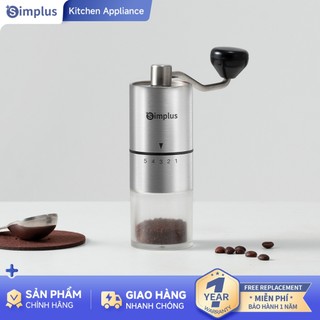  Simplus Máy xay hạt cà phê Simplus Cầm tay Xay thủ công 20g Màu Inox MDJH002 