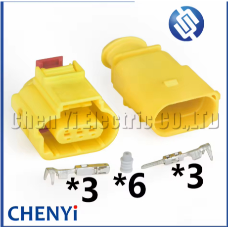 Cảm biến kết nối chống nước ô tô 3 chân có phích cắm khai thác 8V0973703 8V DC0973803 1670588 167059