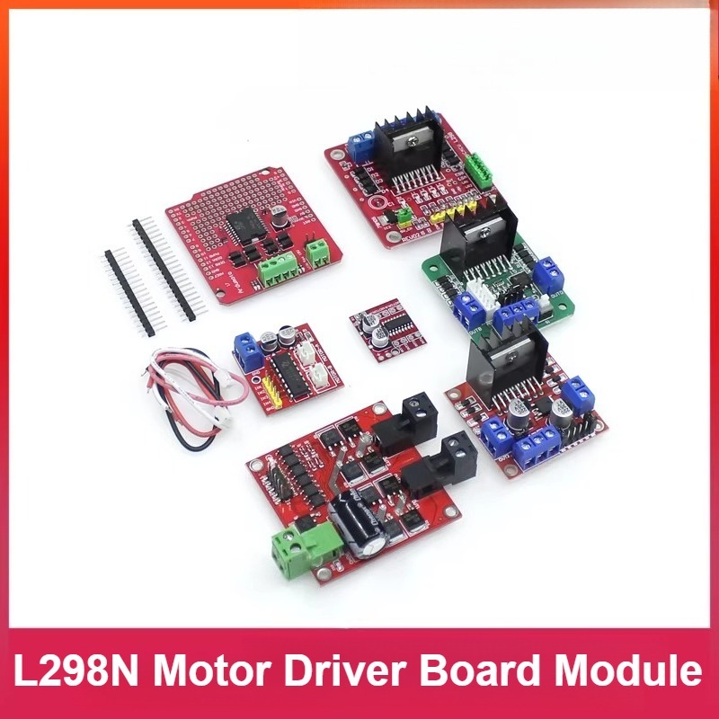 L298N DC Stepper Motor Driver Board Module Mô-đun Robot ô tô thông minh Động cơ bảng điều khiển cầu 