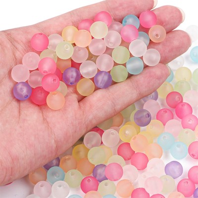 Hạt xỏ BEADIA bằng nhựa acrylic trong suốt dùng làm đồ trang sức DIY