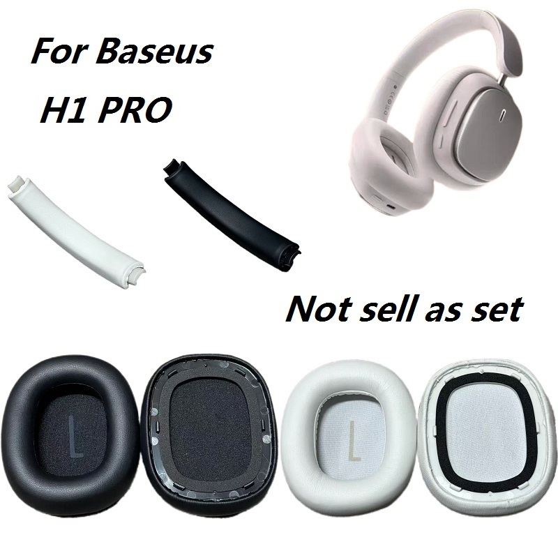 Bịt Tai Cho Baseus H1 PRO Tai Nghe Không Dây Thay Thế Tai Miếng Đệm Tai Gối Tai Đệm Tai Băng Đô Đệm