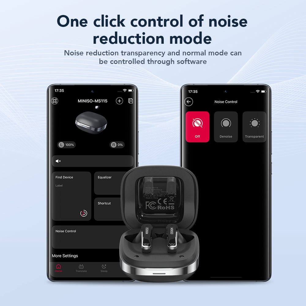 MINISO MS115 Tai nghe dịch thuật AI Tai nghe Bluetooth 6.0 Hỗ trợ dịch 135 ngôn ngữ Tai nghe không dây Tai nghe thể thao Âm thanh 360 độ AMSR Tai nghe OWS | BigBuy360 - bigbuy360.vn