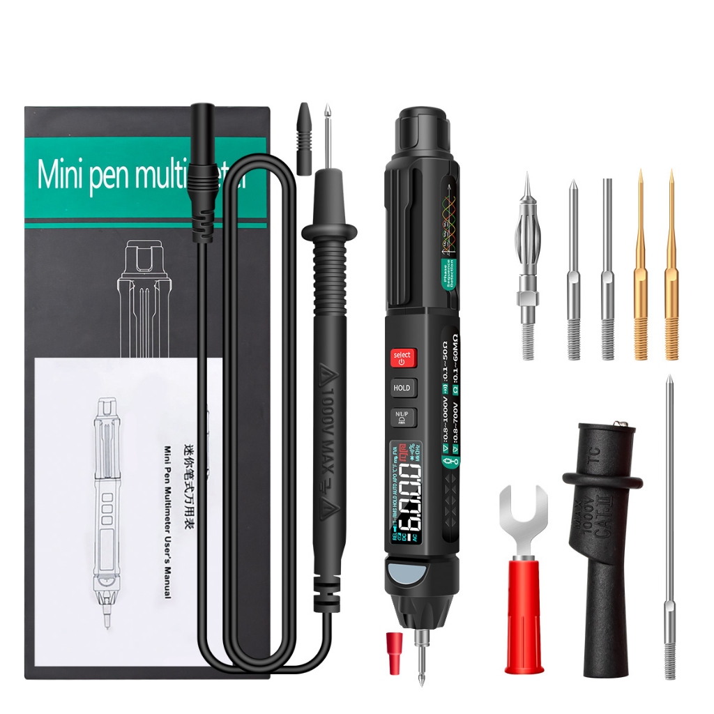 ANENG A3008 Kỹ Thuật Số 6000 Đếm Đồng Hồ Vạn Năng Chuyên Nghiệp Thông Minh Cảm Biến Bút Thử Hiện Tại