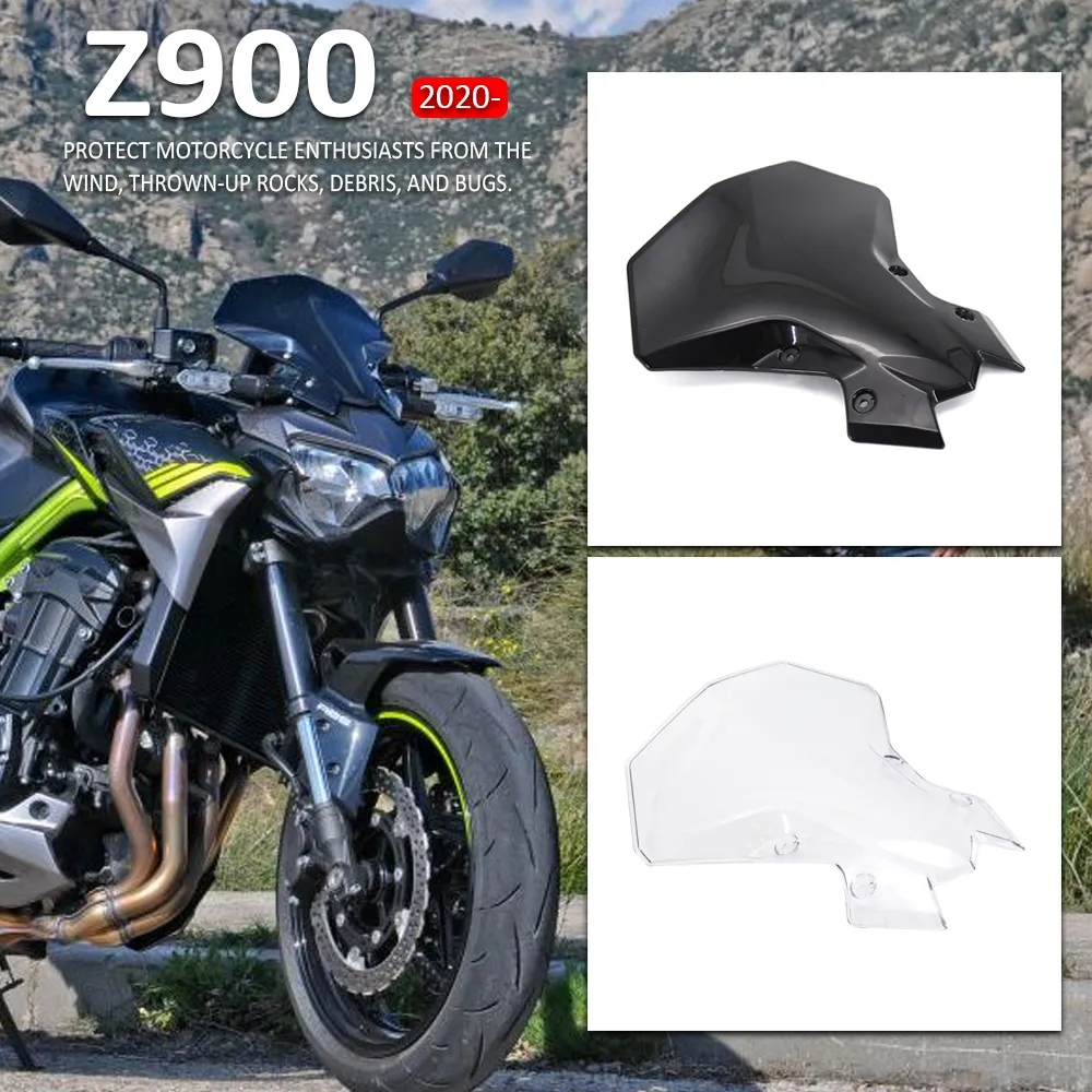 Kính Chắn Gió Xe Máy Có Màn Hình 2 Màu Ống Kính Xe Máy Deflector Cho Kawasaki Z900 Z650 Z 900 650 20