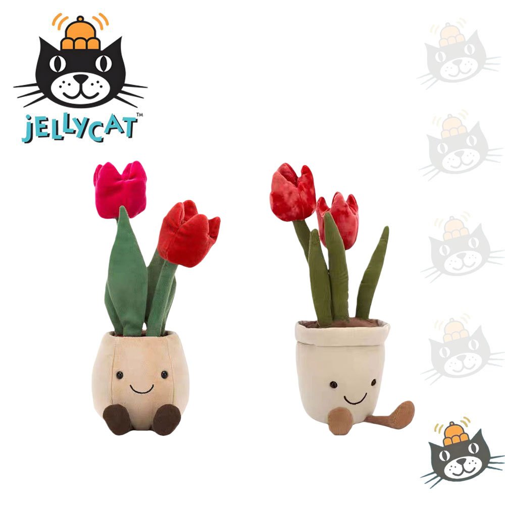 Jellycat Hoa Tulip Cổ Tích Chậu Hoa Cúc Nhỏ Bó Hoa Đồ Trang Trí Trang Trí Phòng Ngủ