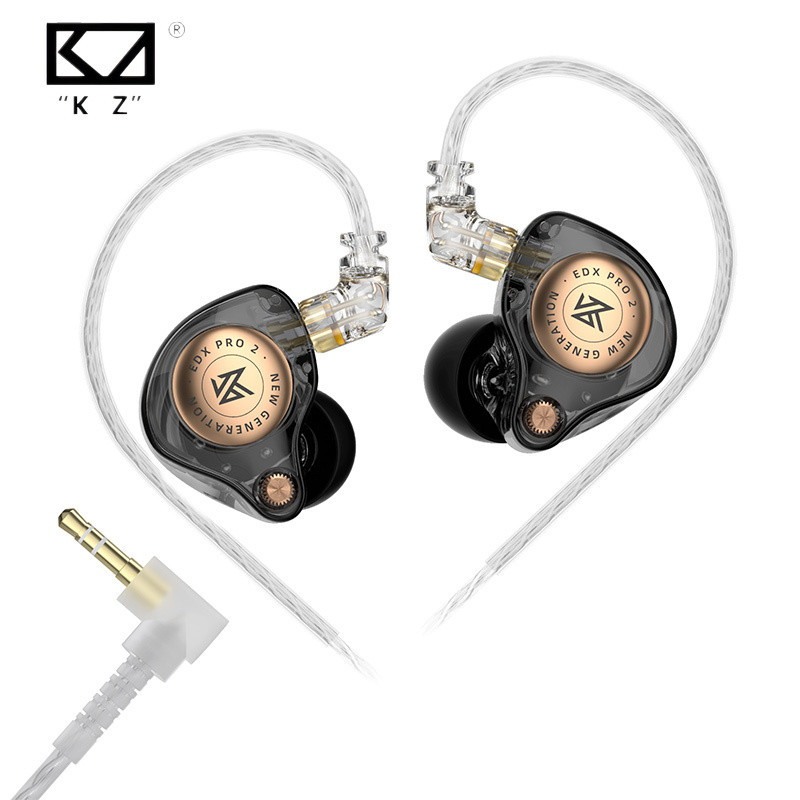 KZ EDX PRO 2 Năng Động Trong Tai Tai Nghe HIFI DJ Tai Nghe Nhét Tai Âm Nhạc Khử Tiếng Ồn Tai Nghe 3.
