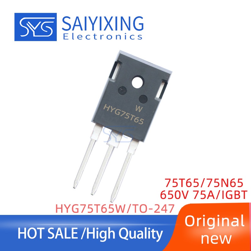 2 Chiếc Chính Hãng Mới IGBT 75T65 HYG75T65 HYG75T65F1DHW / SW TO-247 / 650V / 75A 75N65 Ống Điện HYG