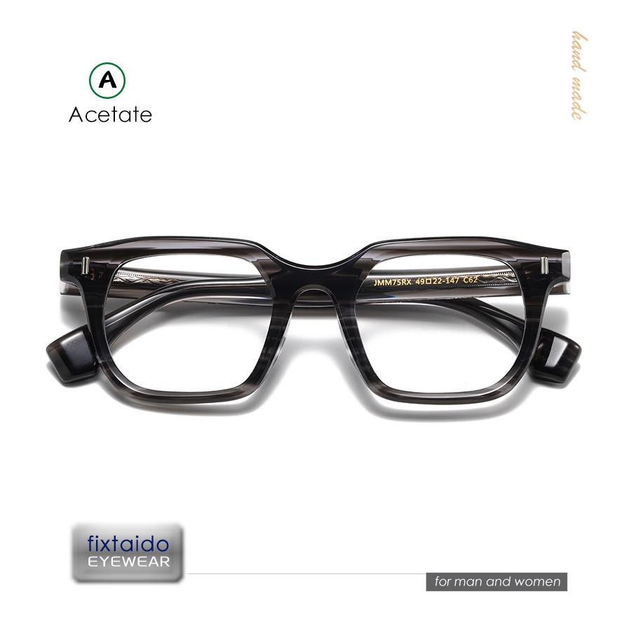 Mắt Kính Thời Trang Khung Vuông jmm75rx Bằng Sợi jacques Phong Cách Mỹ Sang Trọng Cho Nam Và Nữ