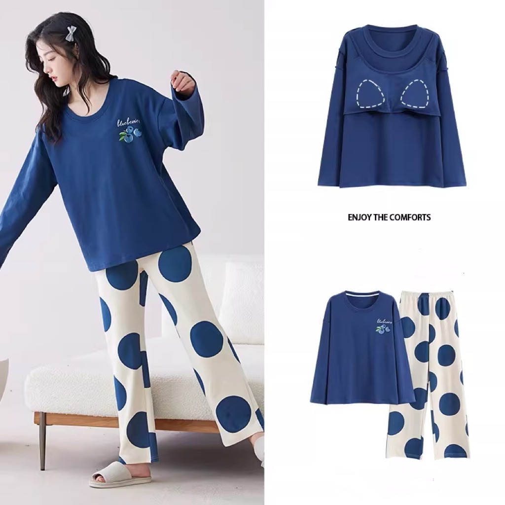 Đồ Ngủ Nữ 2 Mảnh Có Đệm Ngực