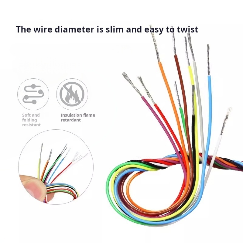 Dây điện tử siêu mịn 10064, dây mạ Teflon, dây bù 40 / 36 / 32 / 30 / 26AWG, dây nhiệt độ cao
