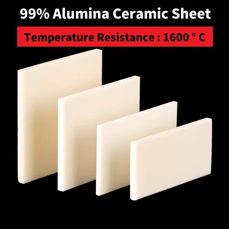 99 tấm corundum alumina tấm thiêu kết tấm chịu lực độ phẳng cao tấm gốm alumina phẳng lớn 1 / 2 / 3 