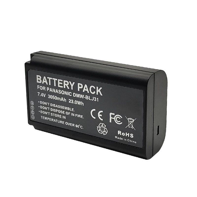Pin DMW-BLJ31 DMW BLJ31 3050mAh cho pin Panasonic LUMIX S1, S1R, S1H, LUMIX S Series Mirrorless Came