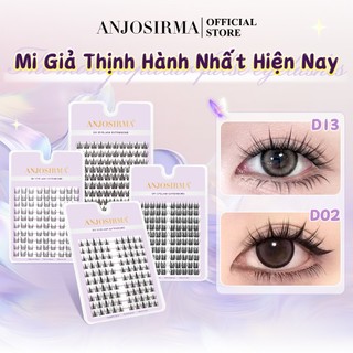  ANJOSIRMA Hộp lông mi giả 10 hàng Mi giả tách sợi siêu mảnh và tự nhiên Cho Người Mới Bắt Đầu 
