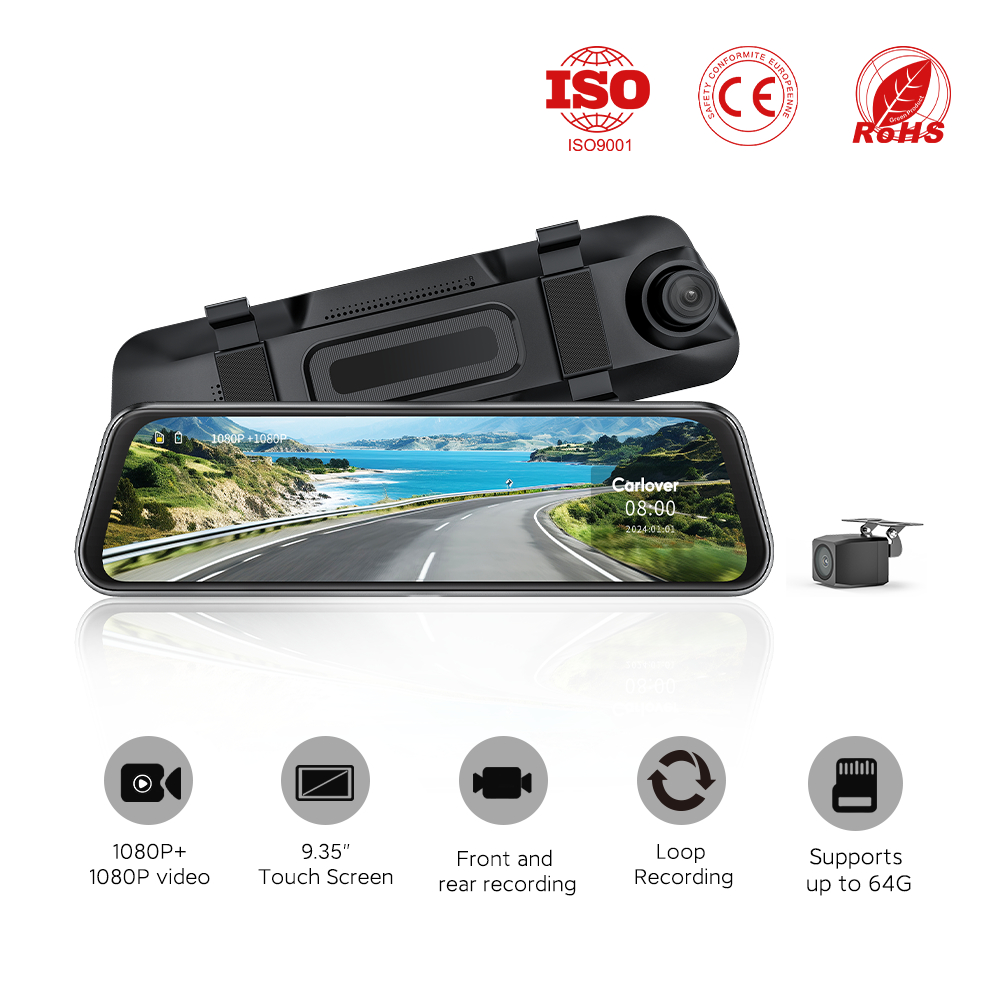 Carlover N3 Phát trực tuyến thông minh Dashcam 1080P Ultra Night Vision Loop Ghi âm trước & sau