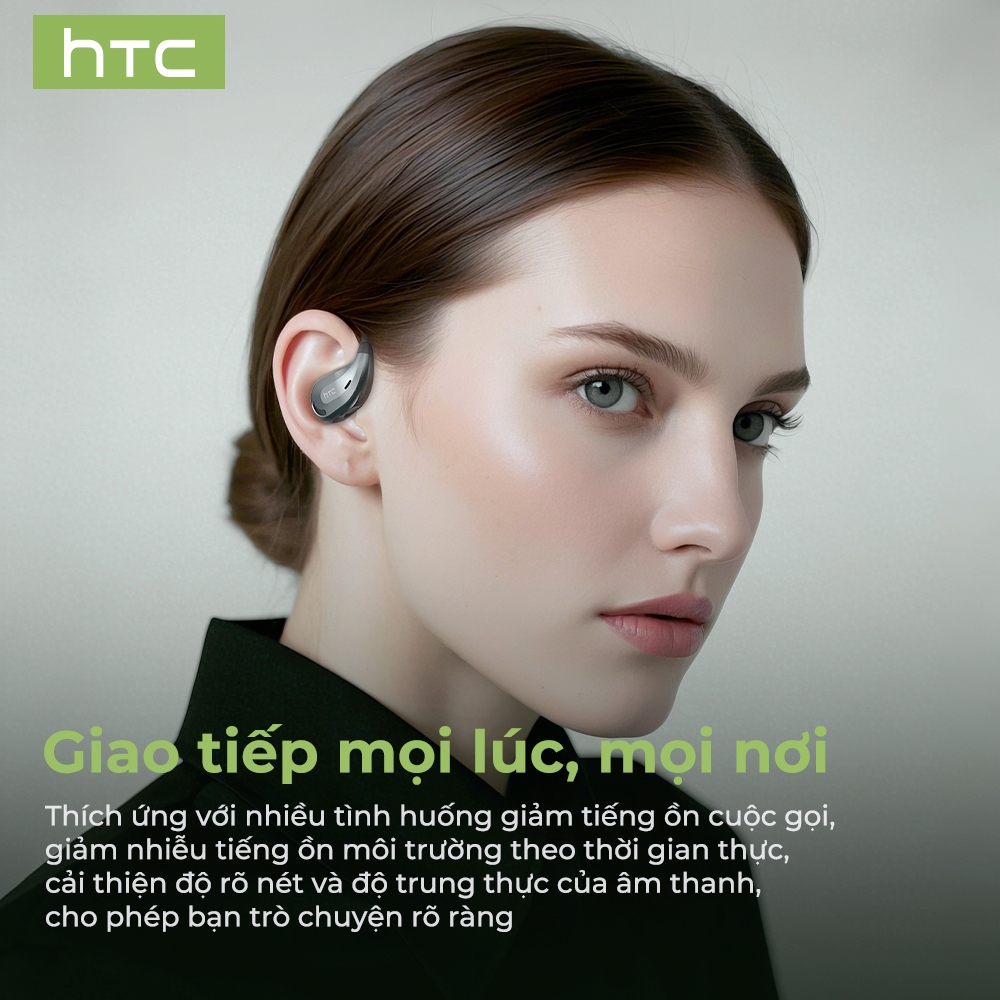 Tai nghe dịch thuật AI HTC NE18 có thể dịch 135 ngôn ngữ Tai nghe Bluetooth 5.3 không dây thực sự có khả năng khử tiếng ồn ANC Tuổi thọ pin 35 giờ và khả năng chống nước IPX5 | BigBuy360 - bigbuy360.vn