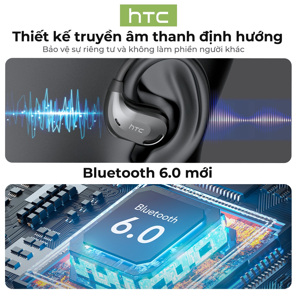 Tai nghe dịch thuật AI HTC NE18 có thể dịch 135 ngôn ngữ Tai nghe Bluetooth 5.3 không dây thực sự có khả năng khử tiếng ồn ANC Tuổi thọ pin 35 giờ và khả năng chống nước IPX5 | BigBuy360 - bigbuy360.vn