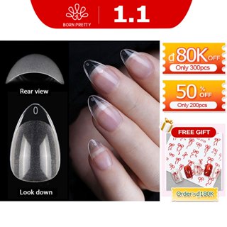  Bộ 120 Móng Tay Giả Ngắn Trong Suốt Dạng Nhấn Mềm Mại 