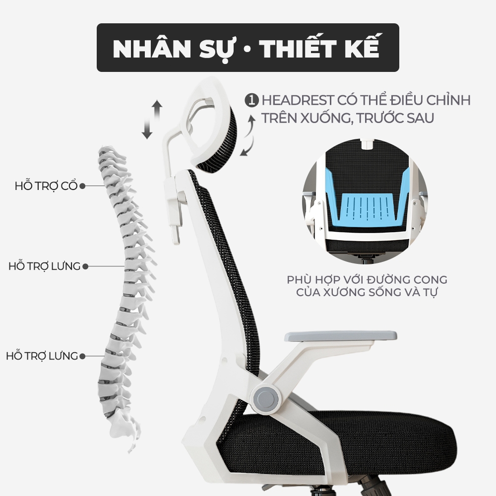 BRTHORY Ghế Văn Phòng Tiện Dụng Ghế Bàn Ghế belajar Lưới Thoáng Khí Ghế Máy Tính Có Thắt Lưng Hỗ Trợ Tay Vịn | BigBuy360 - bigbuy360.vn