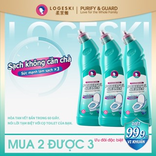  Nước tẩy bồn cầu Logeski Siêu sạch đa năng không cần chà diệt khuẩn 99.9% khử mùi an toàn 