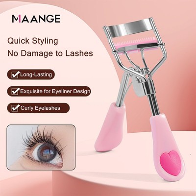 MAANGE Kẹp bấm lông mi cho hàng mi cong dài lâu inox chống gỉ 3008