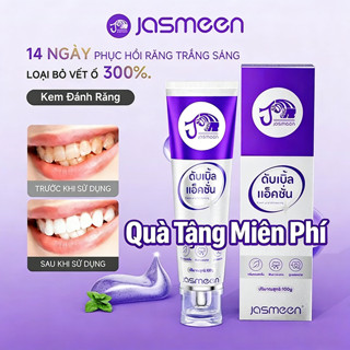  Kem Đánh Răng Làm Trắng Răng JASMEEN Thái Lan - Công Nghệ Tím Quang Học Đánh Bay Ố Vàng Hơi Thở Thơm Mát 24H & Ngừa Mảng Bám Hiệu Quả 