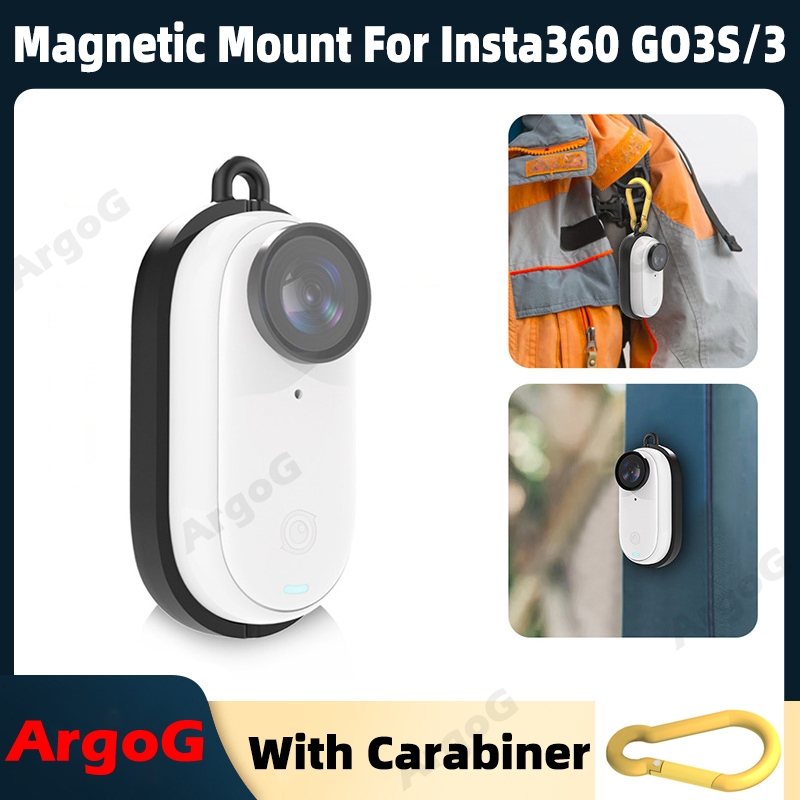 Vỏ bảo vệ từ tính ArgoG cho Insta360 GO 3S / GO 3 kèm phụ kiện Carabiner Insta360 GO 3S