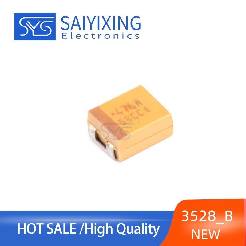 10 CÁI 3528 _ B Loại Miếng Dán Tụ Điện Tantalum 476A 47uF 10V 107J 100uF 6.3V