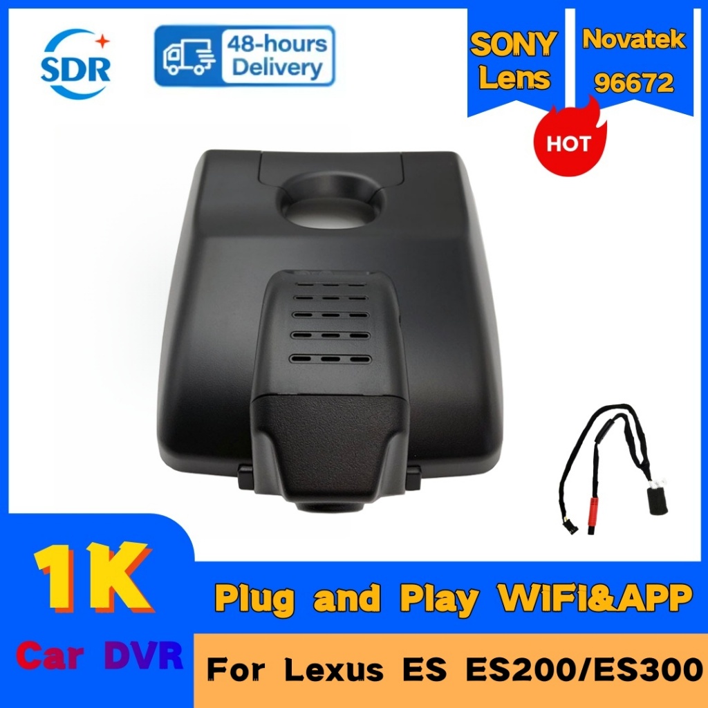 1K 2160P Cắm Và Chạy DVR Xe Ô Tô Đầu Ghi Video Dashcam Ống Kính Kép Camera Dành Cho Xe Lexus ES ES20