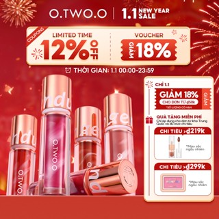  Son kem O.TWO.O nhung lì chống dính 24h lâu trôi không khô chống thấm nước đáng yêu dùng trang điểm 30g 