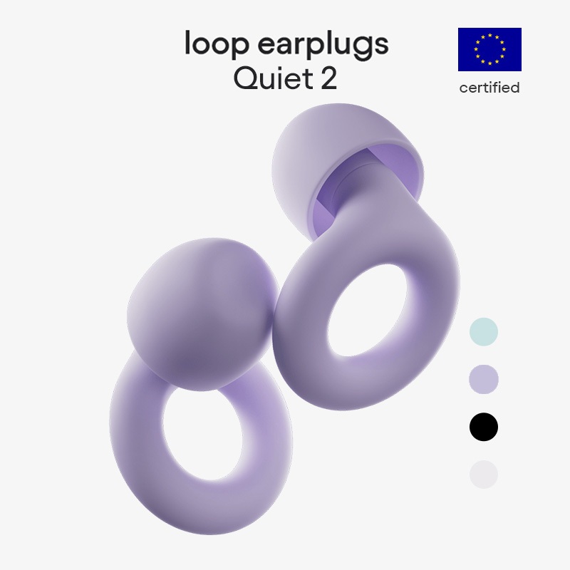 Loop Quiet 2 - Nút tai giảm tiếng ồn (-24dB) để ngủ, tập trung, học tập, nhạy tiếng ồn & du lịch - B