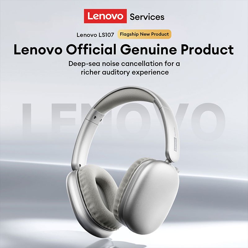 Tai nghe Bluetooth Lenovo LS107 và Tai nghe không dây có Bluetooth 6.0 và Âm thanh không gian IMAX cộng với trò chơi có độ trễ thấp 0,04s | BigBuy360 - bigbuy360.vn